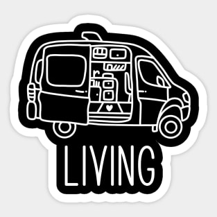 Minimalist sprinter van conversion Sticker